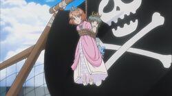 Fluttering Pirate Flag in Miyaji Fluttering Pirate Flag in Miyaji