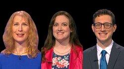 Melissa Klapper Vs. Karen Morris Vs. Zach Wissner-Gross, Show # 8768. Melissa Klapper Vs. Karen Morris Vs. Zach Wissner-Gross, Show # 8768.