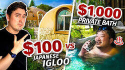 Staying in Japan's $100 IGLOO Hotel vs. $1,000 PRIVATE Bath Inn Staying in Japan's $100 IGLOO Hotel vs. $1,000 PRIVATE Bath Inn