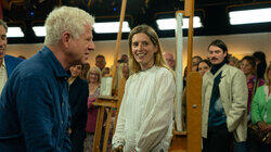 Richard Curtis, Emma Freud, Fleur East Richard Curtis, Emma Freud, Fleur East