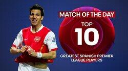 Match of the Day Top 10: Greatest Spanish Premier League Players Match of the Day Top 10: Greatest Spanish Premier League Players