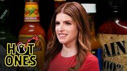 Anna Kendrick Gets the Giggles While Eating Spicy Wings Anna Kendrick Gets the Giggles While Eating Spicy Wings