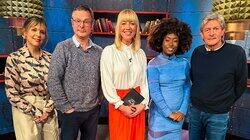 Mel Giedroyc, Sophie Duker, Hugh Fearnley-Whittingstall, Nigel Havers Mel Giedroyc, Sophie Duker, Hugh Fearnley-Whittingstall, Nigel Havers