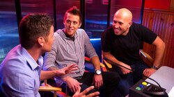 Heidi Klum, Roman Atwood and Dennis Roady Heidi Klum, Roman Atwood and Dennis Roady