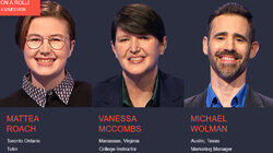 Mattea Roach Vs. Vanessa McCombs Vs. Michael Wolman, show # 8551. Mattea Roach Vs. Vanessa McCombs Vs. Michael Wolman, show # 8551.