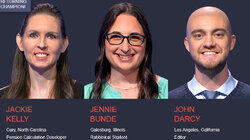 Jackie Kelly Vs. Jennie Bunde Vs. John Darcy, show # 8542. Jackie Kelly Vs. Jennie Bunde Vs. John Darcy, show # 8542.