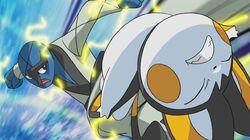 The Club Battle Hearts of Fury, Emolga Versus Sawk! The Club Battle Hearts of Fury, Emolga Versus Sawk!