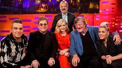 Elton John, Stephen Fry, Carey Mulligan, Robbie Williams, P!nk Elton John, Stephen Fry, Carey Mulligan, Robbie Williams, P!nk