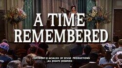 A Time Remembered A Time Remembered