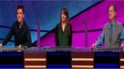 James Holzhauer Vs. Stephanie Stein Vs. Lewis Black, show # 7904. James Holzhauer Vs. Stephanie Stein Vs. Lewis Black, show # 7904.