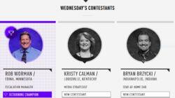 Rob Worman Vs. Kristy Calman Vs. Bryan Brzycki, show # 7638. Rob Worman Vs. Kristy Calman Vs. Bryan Brzycki, show # 7638.