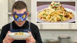Recreating Rachael Ray's Crab Carbonara from Taste Recreating Rachael Ray's Crab Carbonara from Taste