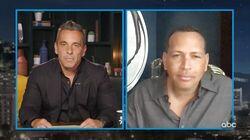 Alex Rodriguez, guest host Sebastian Maniscalco Alex Rodriguez, guest host Sebastian Maniscalco