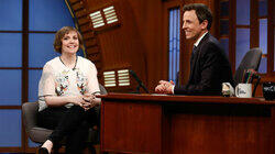 Lena Dunham, Anthony Mackie, John Mayer Trio Lena Dunham, Anthony Mackie, John Mayer Trio