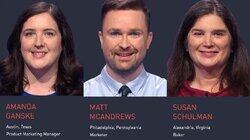 Amanda Ganske Vs. Matt Mcandrews Vs. Susan Schulman, show # 8334. Amanda Ganske Vs. Matt Mcandrews Vs. Susan Schulman, show # 8334.