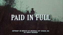 Paid in Full Paid in Full