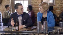 Jason Segel, Charlotte Alter, Senator Elizabeth Warren Jason Segel, Charlotte Alter, Senator Elizabeth Warren