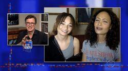 Stephen Colbert from home, with Thandie Newton, Ina Garten, John Mulaney Stephen Colbert from home, with Thandie Newton, Ina Garten, John Mulaney