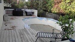 Bye Bye Above Ground Pool, Hello Raised Cabana-Style Deck
