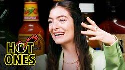 Lorde Drops the Mic While Eating Spicy Wings Lorde Drops the Mic While Eating Spicy Wings