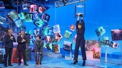 Martin Clunes, Jimmy Carr, Aisling Bea Martin Clunes, Jimmy Carr, Aisling Bea