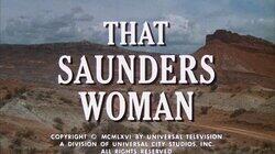 That Saunders Woman That Saunders Woman