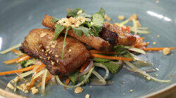 Papaya, Panelle and Pork Papaya, Panelle and Pork