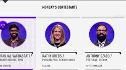 Pranjal Vachaspati Vs. Kathy Krebs Vs. Anthony Szabo, show # 7286. Pranjal Vachaspati Vs. Kathy Krebs Vs. Anthony Szabo, show # 7286.