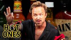 Aaron Paul Gets Broken Bad While Eating Spicy Wings Aaron Paul Gets Broken Bad While Eating Spicy Wings