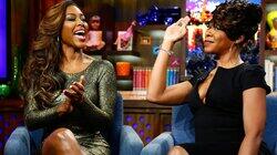 Kenya Moore & Tichina Arnold Kenya Moore & Tichina Arnold