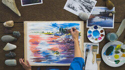 Canadian Landscape in Gouache Canadian Landscape in Gouache