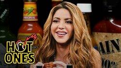 Shakira Howls Like a She-Wolf While Eating Spicy Wings Shakira Howls Like a She-Wolf While Eating Spicy Wings