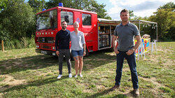 Fire Engine, Shepherd's Hut & Telescope Fire Engine, Shepherd's Hut & Telescope