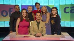 Krishnan Guru-Murthy, Phil Wang, Gabby Logan, Rosie Jones Krishnan Guru-Murthy, Phil Wang, Gabby Logan, Rosie Jones