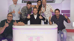 Nick Grimshaw, Niall Horan, Kirsty Gallacher Nick Grimshaw, Niall Horan, Kirsty Gallacher