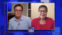 Stephen Colbert from home, with Karen Bass, Andrew Ross Sorkin, Grace Potter, Jackson Browne, Marcus King, Lucius Stephen Colbert from home, with Karen Bass, Andrew Ross Sorkin, Grace Potter, Jackson Browne, Marcus King, Lucius