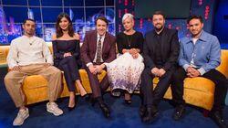 Jason Manford, Lily Allen, Riz Ahmed, Gemma Chan, Jonas Blue Jason Manford, Lily Allen, Riz Ahmed, Gemma Chan, Jonas Blue