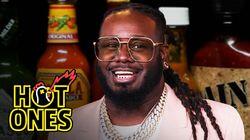 T-Pain Tastes Gas While Eating Spicy Wings T-Pain Tastes Gas While Eating Spicy Wings