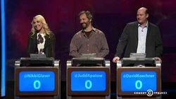 Nikki Glaser, Judd Apatow, David Koechner Nikki Glaser, Judd Apatow, David Koechner