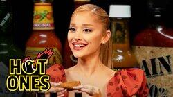 Ariana Grande Hits a High Note While Eating Spicy Wings Ariana Grande Hits a High Note While Eating Spicy Wings