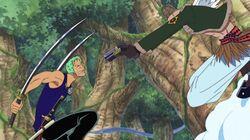 Fierce Sky Battle! Pirate Zoro vs. Fighter Braham Fierce Sky Battle! Pirate Zoro vs. Fighter Braham