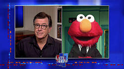 Stephen Colbert from home, with Kumail Nanjiani, Andra Day, Elmo Stephen Colbert from home, with Kumail Nanjiani, Andra Day, Elmo