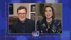Stephen Colbert from home, with Alicia Keys, Nancy Pelosi Stephen Colbert from home, with Alicia Keys, Nancy Pelosi