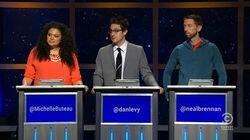 Michelle Buteau, Dan Levy & Neal Brennan Michelle Buteau, Dan Levy & Neal Brennan