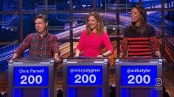 Chris Parnell, Judy Greer & Aisha Tyler Chris Parnell, Judy Greer & Aisha Tyler