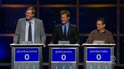 Kurt Braunohler, Chris Jericho & Andy Kindler Kurt Braunohler, Chris Jericho & Andy Kindler