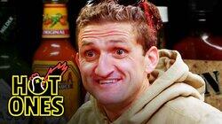 Casey Neistat Melts His Face Off While Eating Spicy Wings Casey Neistat Melts His Face Off While Eating Spicy Wings