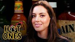 Aubrey Plaza Snorts Milk While Eating Spicy Wings Aubrey Plaza Snorts Milk While Eating Spicy Wings