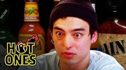 Joji Sets His Face on Fire While Eating Spicy Wings Joji Sets His Face on Fire While Eating Spicy Wings
