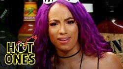 Sasha Banks Bosses Up While Eating Spicy Wings Sasha Banks Bosses Up While Eating Spicy Wings
